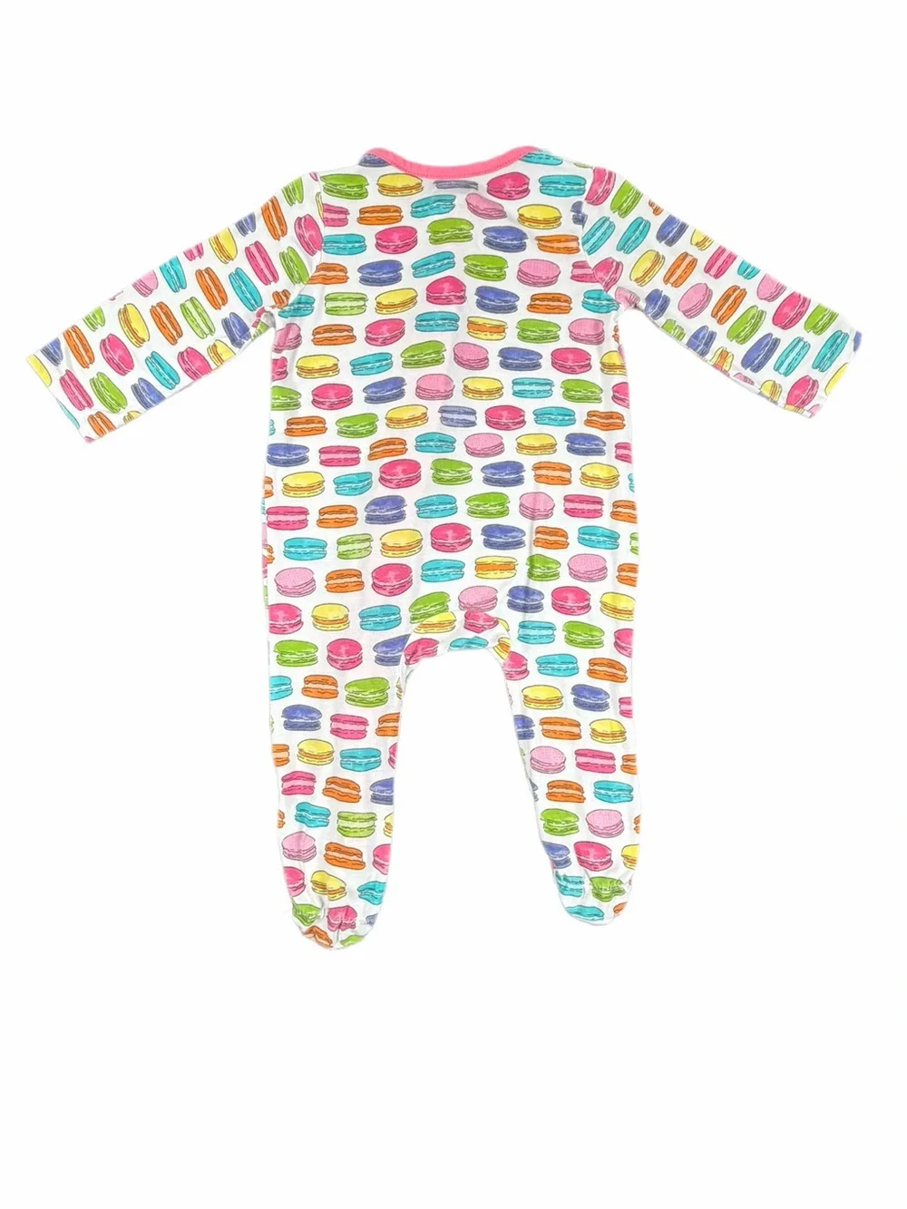 MUD PIE Bamboo Baby Macaron Sleeper - 6-9M